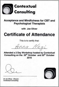 Certificate of Attendance